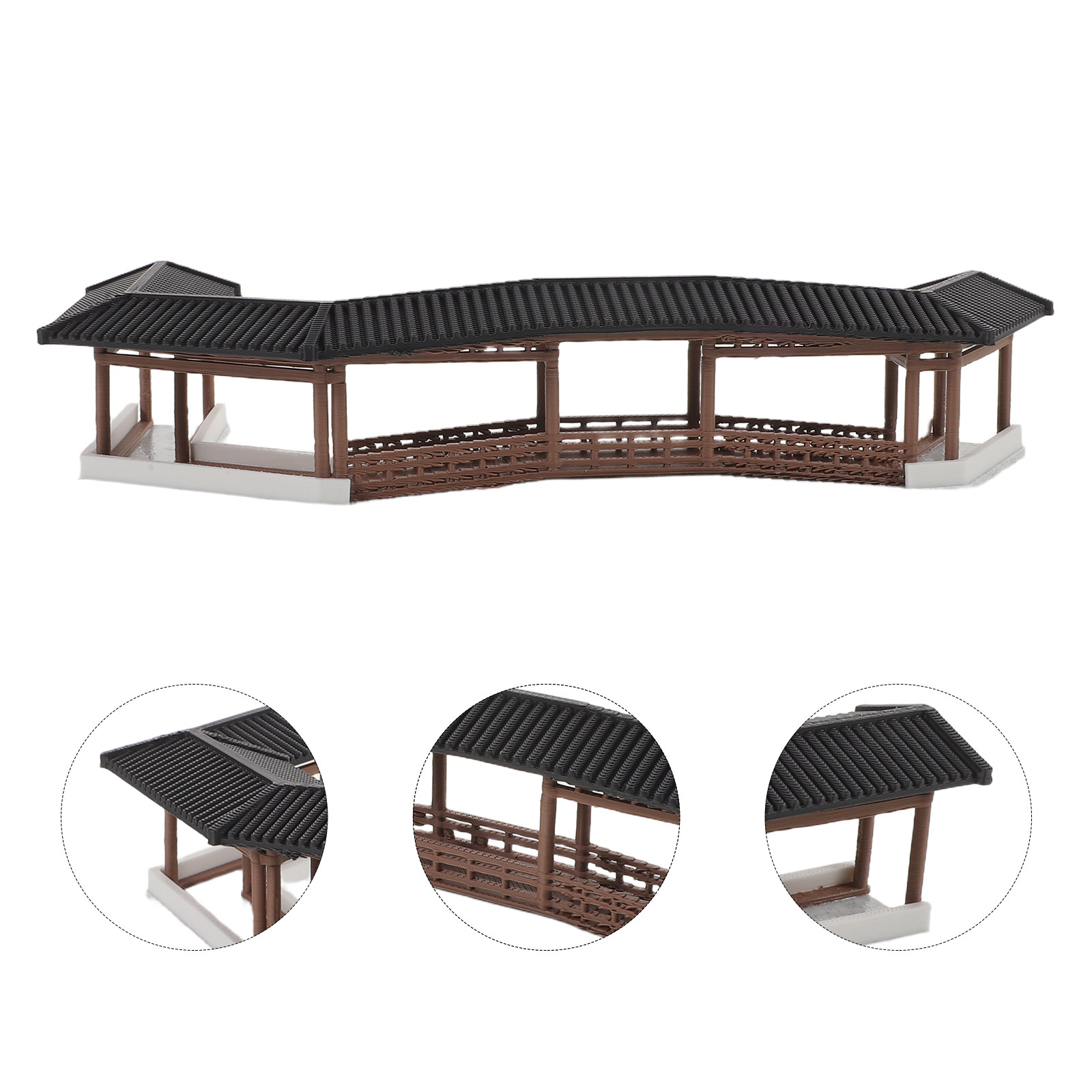 Landscape Bonsai Garden - Jembatan Miniatur Gaya Kuno Plastik Lanskap