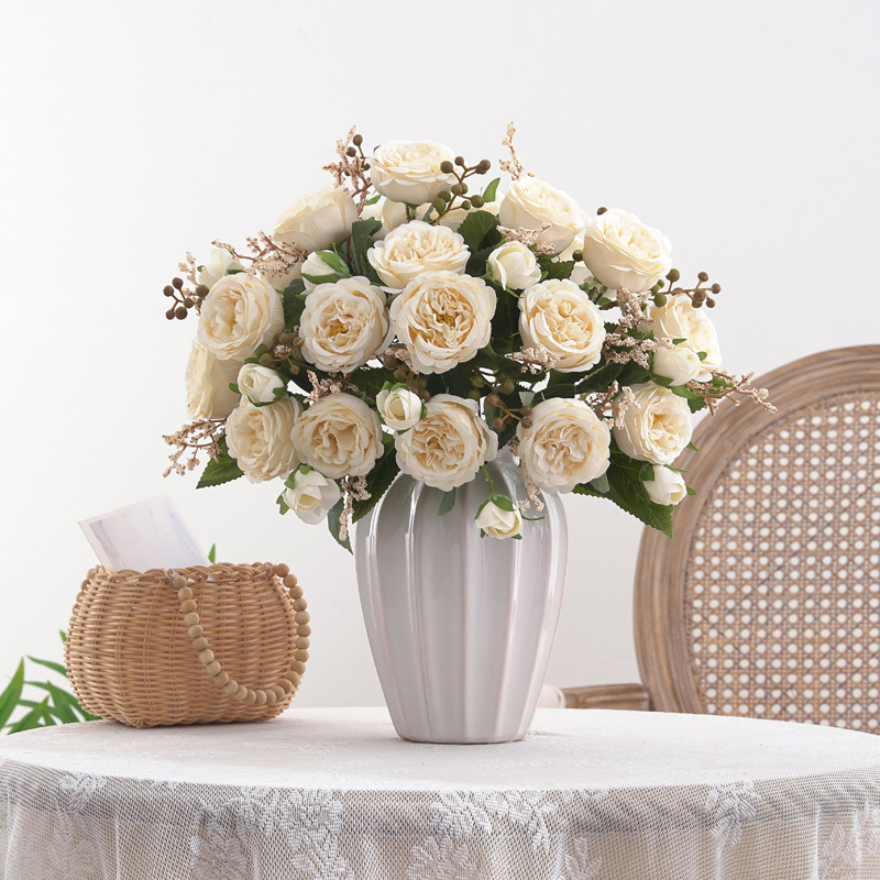 Bunga Buatan Sutra Peony Dekor - Bonsai Garden For Sale ulasan dan harga