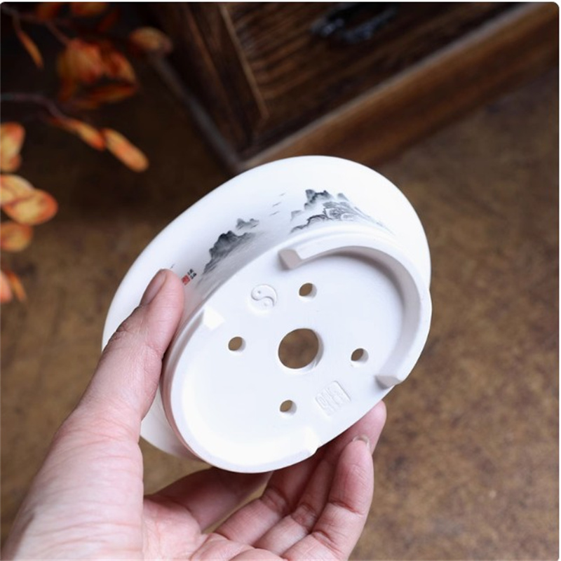 Pot Bonsai Oval Putih Porselen - Bonsai Repotting Mat ulasan dan harga