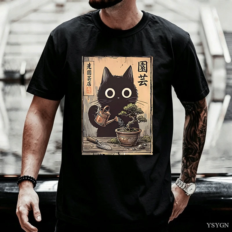 Kaos Bonsai Kucing Hitam, Gaya - Bonsai Garden China ulasan dan harga