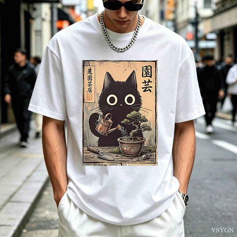 Kaos Bonsai Kucing Hitam, Gaya - Bonsai Garden China ulasan dan harga