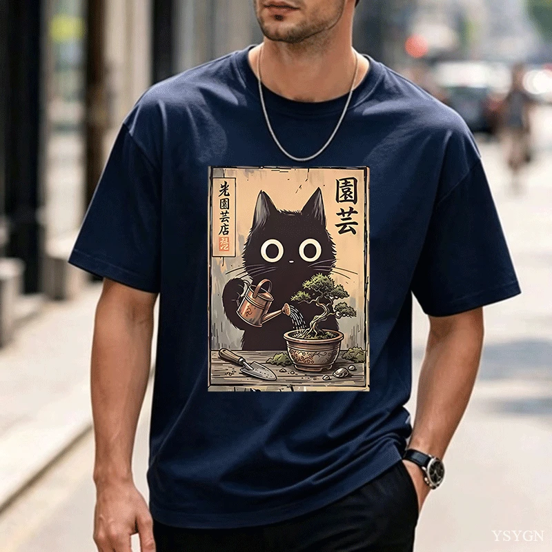 Kaos Bonsai Kucing Hitam, Gaya - Bonsai Garden China ulasan dan harga