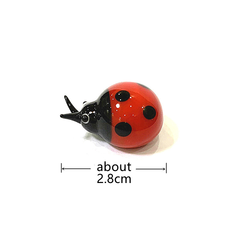 Colorful Mini Kaca Ladybug Pat - Landscape Bonsai Garden ulasan dan harga