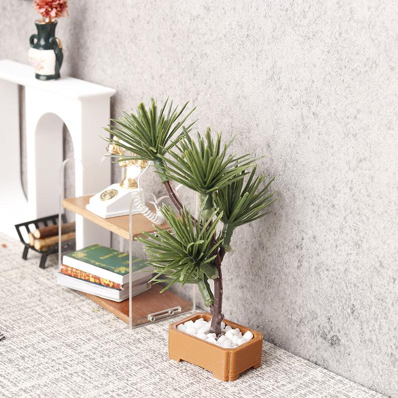 1 Buah 1/12 Rumah Boneka Simul - Landscape Bonsai Garden ulasan dan harga