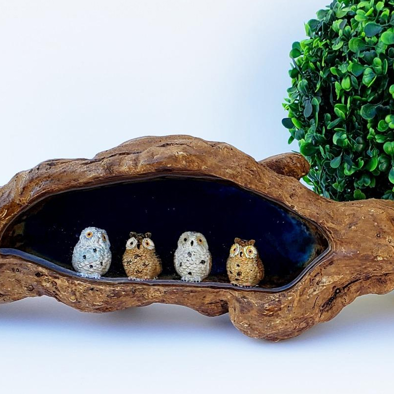 4 buah miniatur hewan burung h - Landscape Bonsai Garden ulasan dan harga