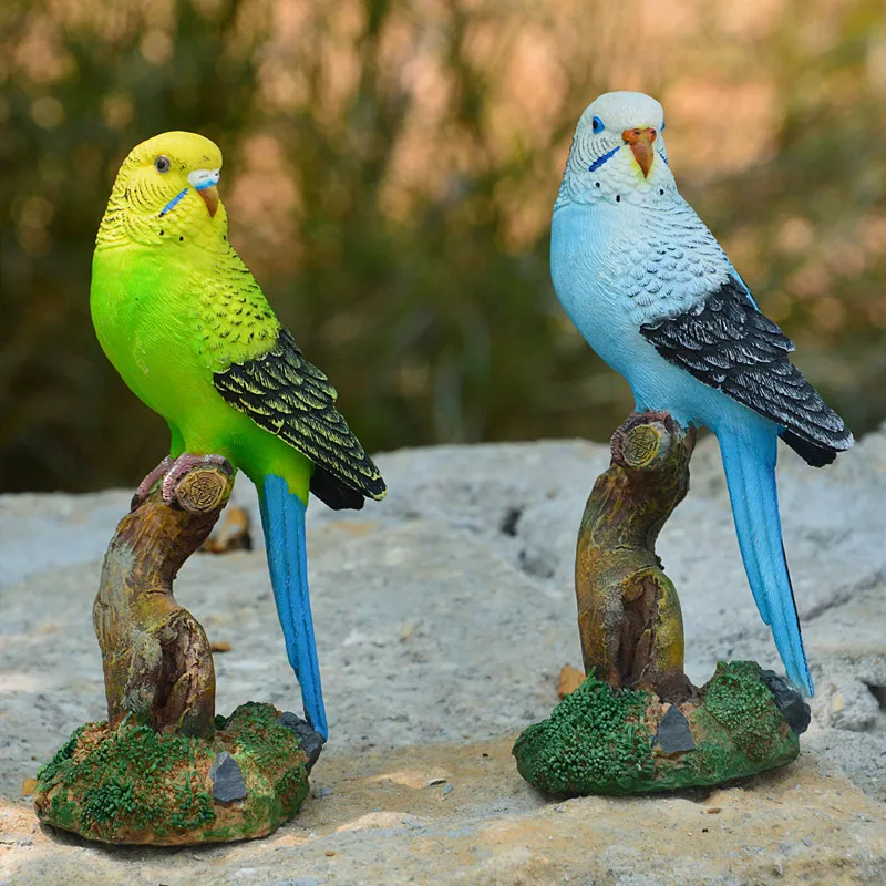 Ornamen Patung Burung Beo Resi - Bonsai Garden Wall ulasan dan harga