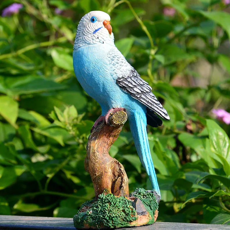 Ornamen Patung Burung Beo Resi - Bonsai Garden Wall ulasan dan harga