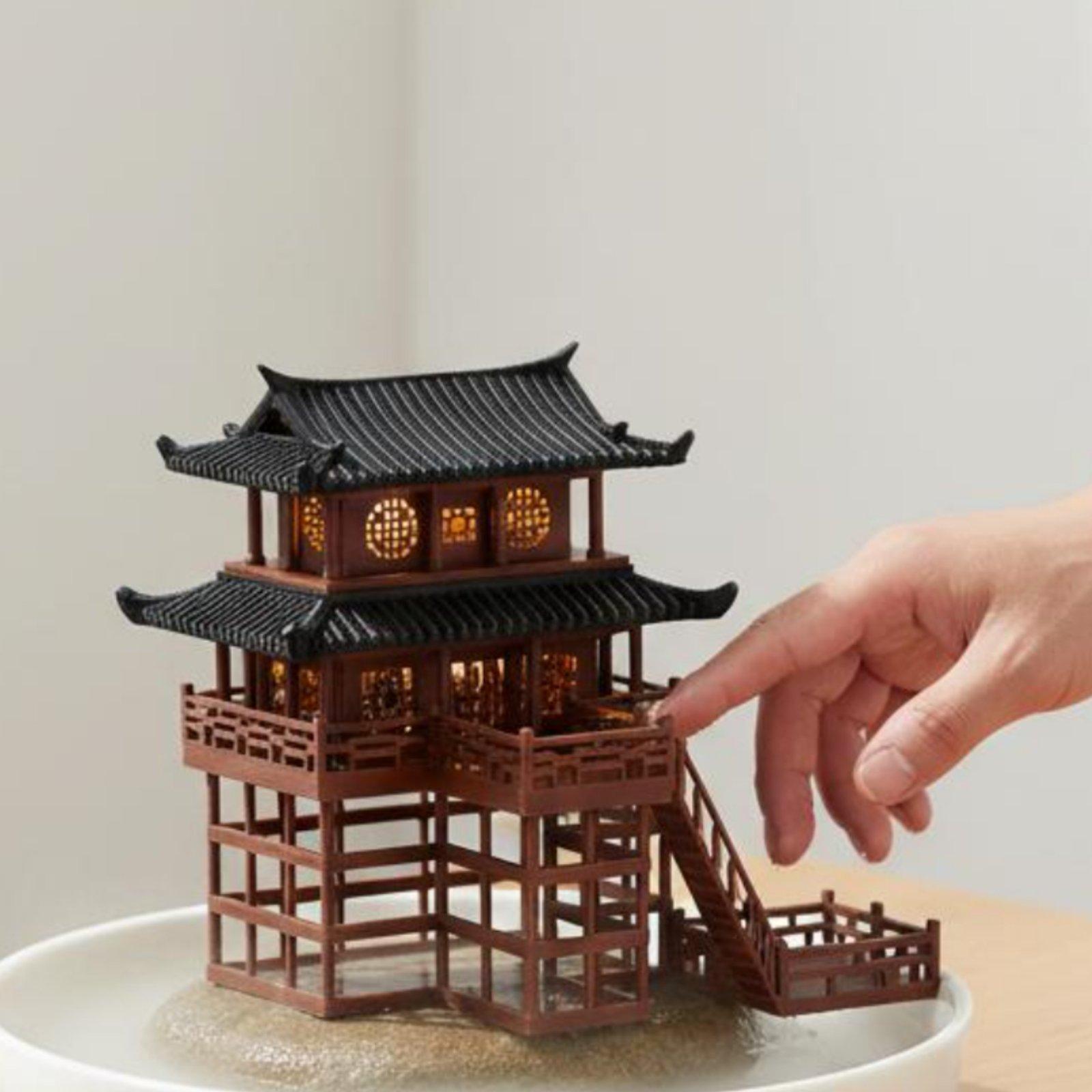 Pagoda Plastik Mini untuk Meja - Landscape Bonsai Garden ulasan dan harga